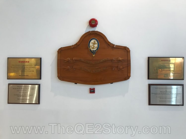 Acosta QE2 Nov 2019 Visit
Photos from my late November 2019 stay aboard QE2 - Among some of the former plaques found aboard, now in the shoreside lobby.
