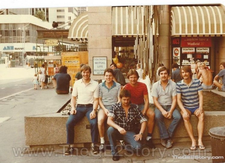 engine room greasers 1982/3 world cruise  
